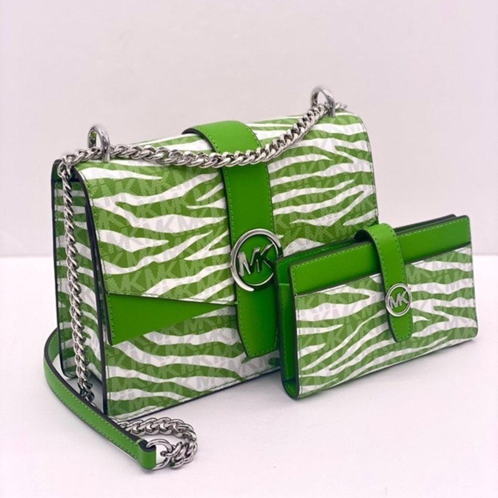 Michael Kors Greenwich Small Convertible Crossbody Shoulder Bag and Wallet Set